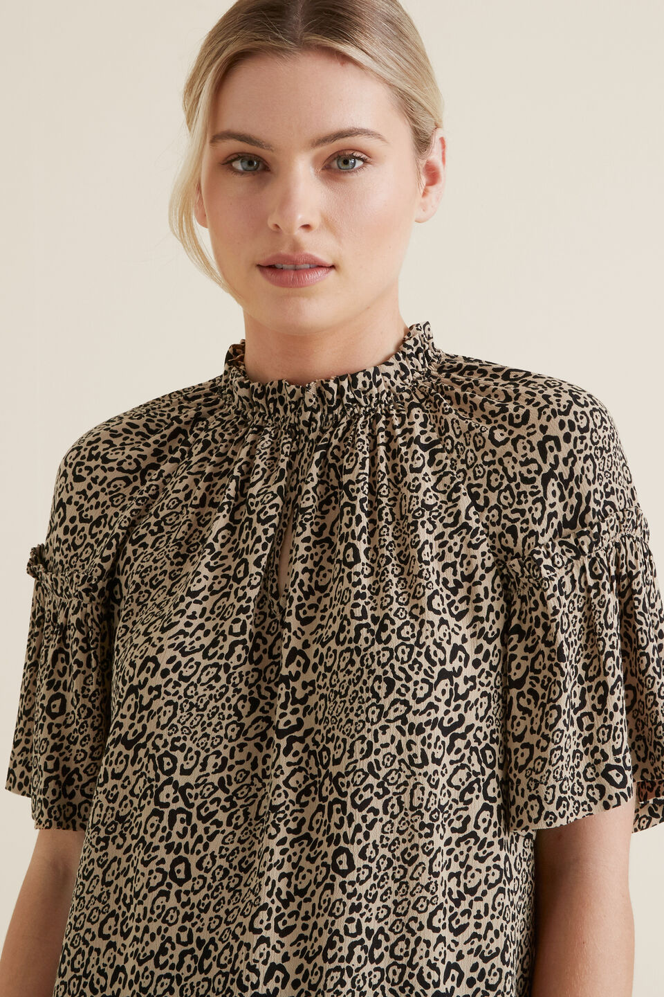Ocelot Gathered Blouse  