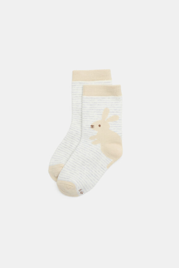 Hopping Bunny Sock  Moonstone  hi-res