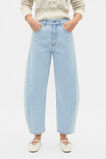 Barrel Leg Jean  Ice Blue Denim  hi-res