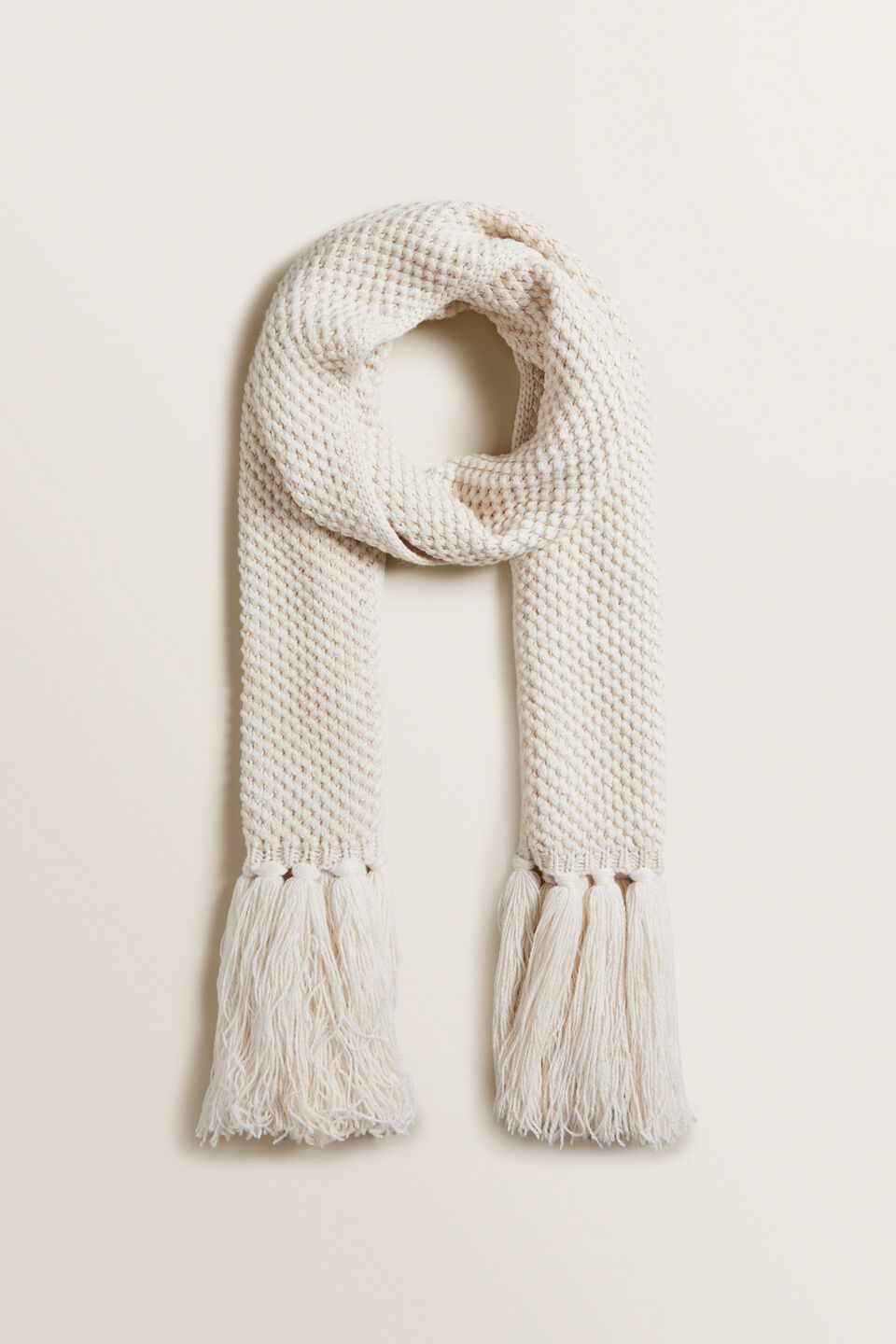 Tassle Knit Scarf  