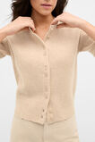 Merino Button Up Knit Cardigan  Sandstone Marle  hi-res