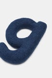 Blue Boucle Initial Cushion  G  hi-res