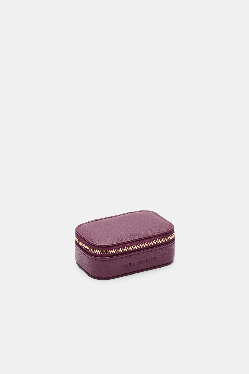 Mini Jewellery Case  Plum Red