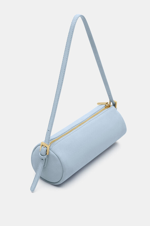 Suede Pouch Shoulder Bag  Arctic Blue  hi-res
