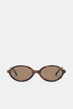 Sabrina Oval Sunglasses  Dark Tort  hi-res