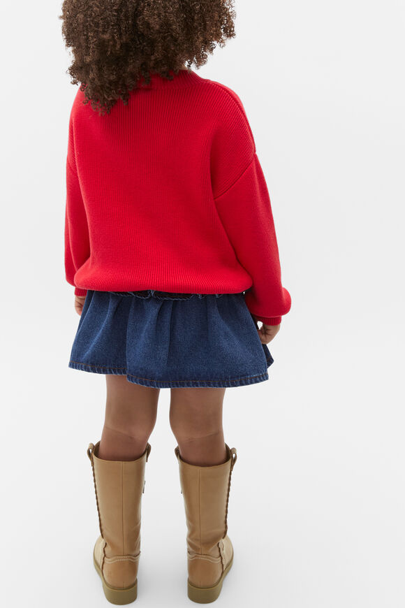 Logo Knit Sweater  Chilli Red  hi-res