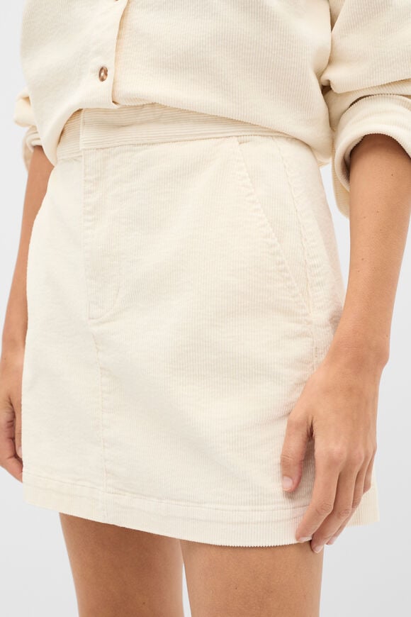Corduroy Mini Skirt  Coconut Cream  hi-res
