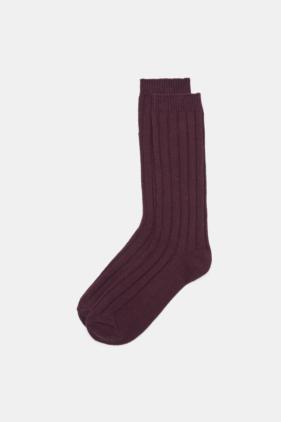 Boot Sock  Plum Red
