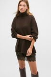 Australian Merino Oversized Roll Neck  Coffee Bean  hi-res