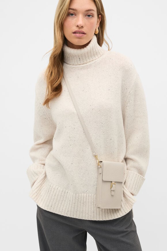 Leather Everyday Crossbody  Cream  hi-res