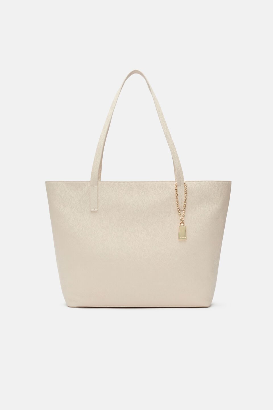 Leather Everyday Tote  Cream