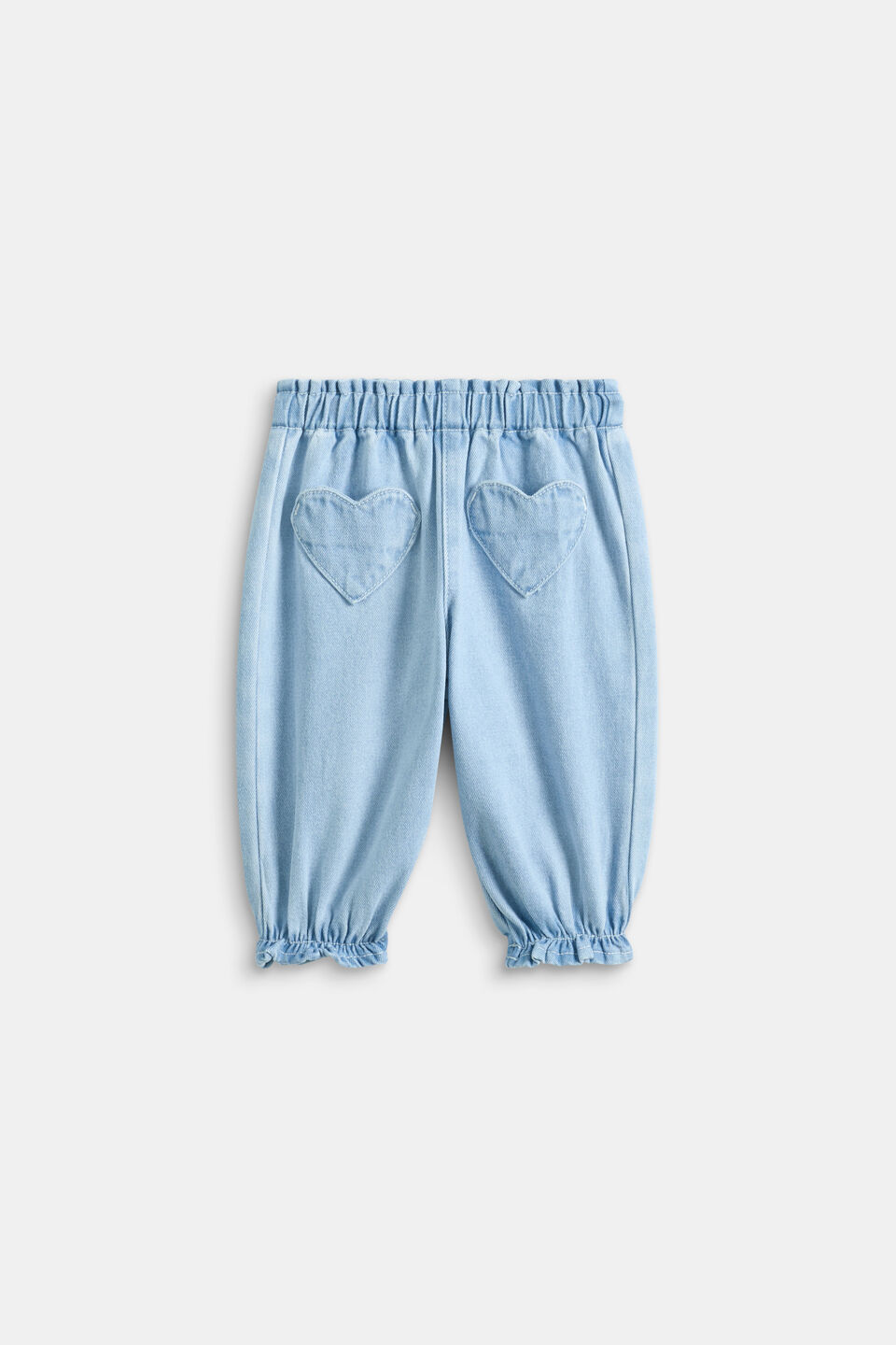 Heart Pocket Denim Jean  Cloud Blue Wash