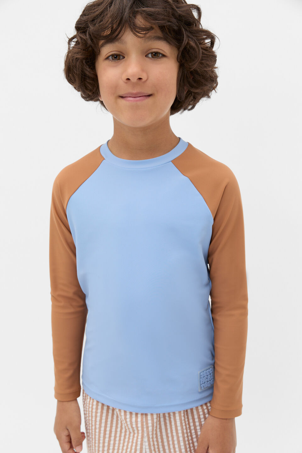 Colourblock Rashvest  Cloud Blue
