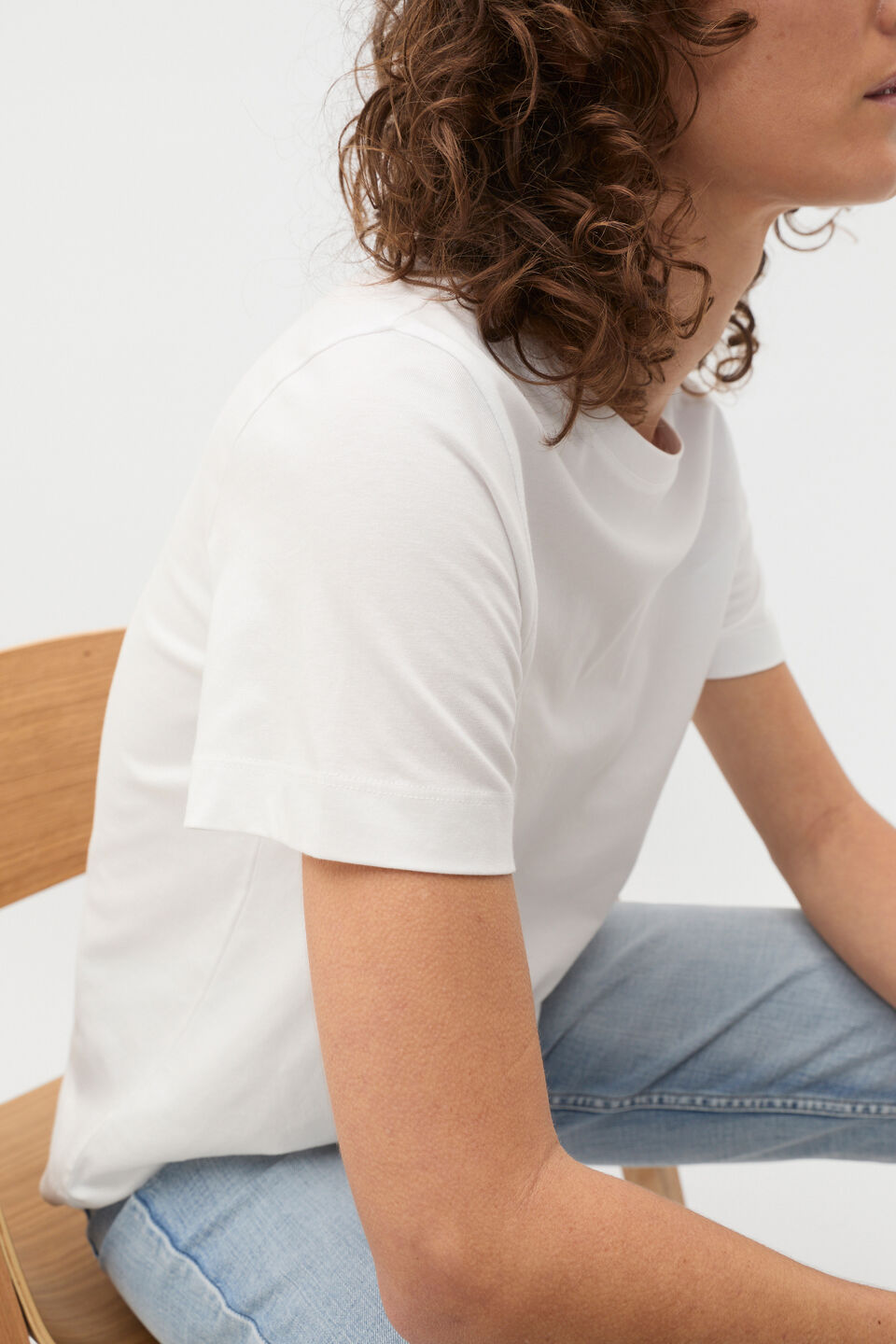 Core Neat Tee  Whisper White