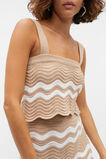 Crochet Cropped Tank  Nougat  hi-res