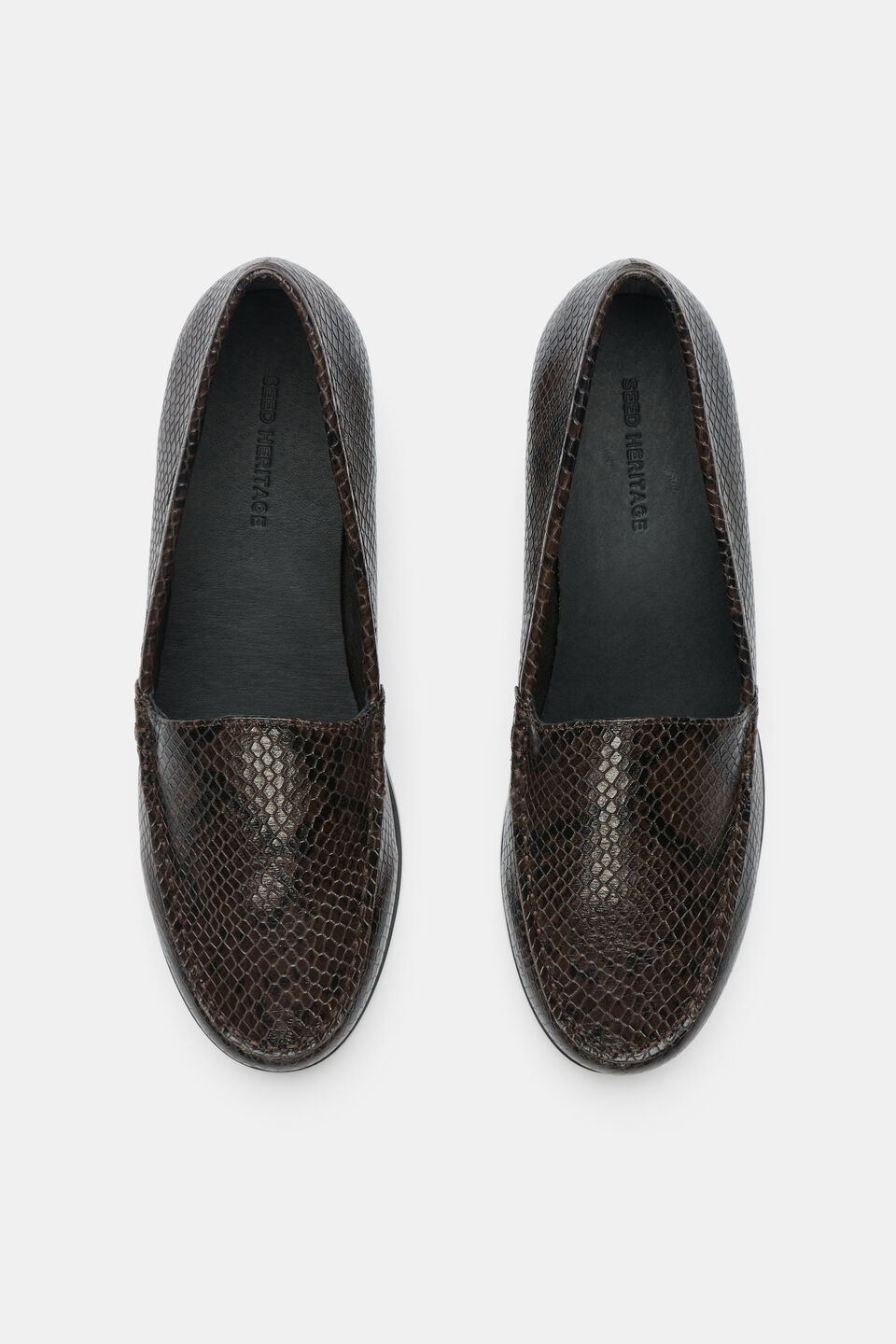 Nella Loafer  Coffee Bean Snake Print