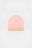 Colourblock Knit Beanie  Pretty Pink  hi-res