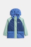 Mini Colourblock Raincoat  Blue Multi  hi-res