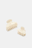 Seed Mini Hair Claw Set  Ivory  hi-res