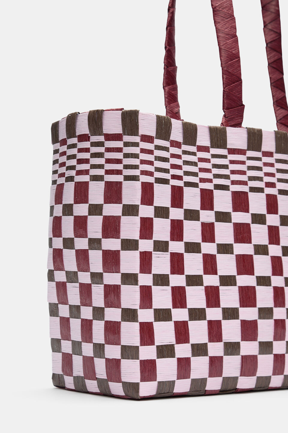 Paper Woven Market Bag  Blossom