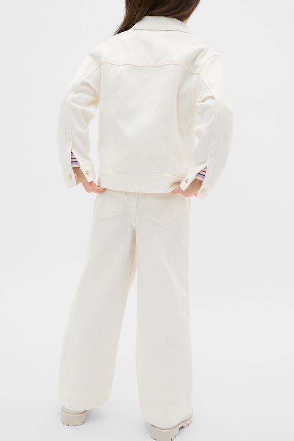 Scallop Denim Jacket  Classic Cream  hi-res