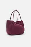 Ruched Essential Tech Tote  Plum Red  hi-res