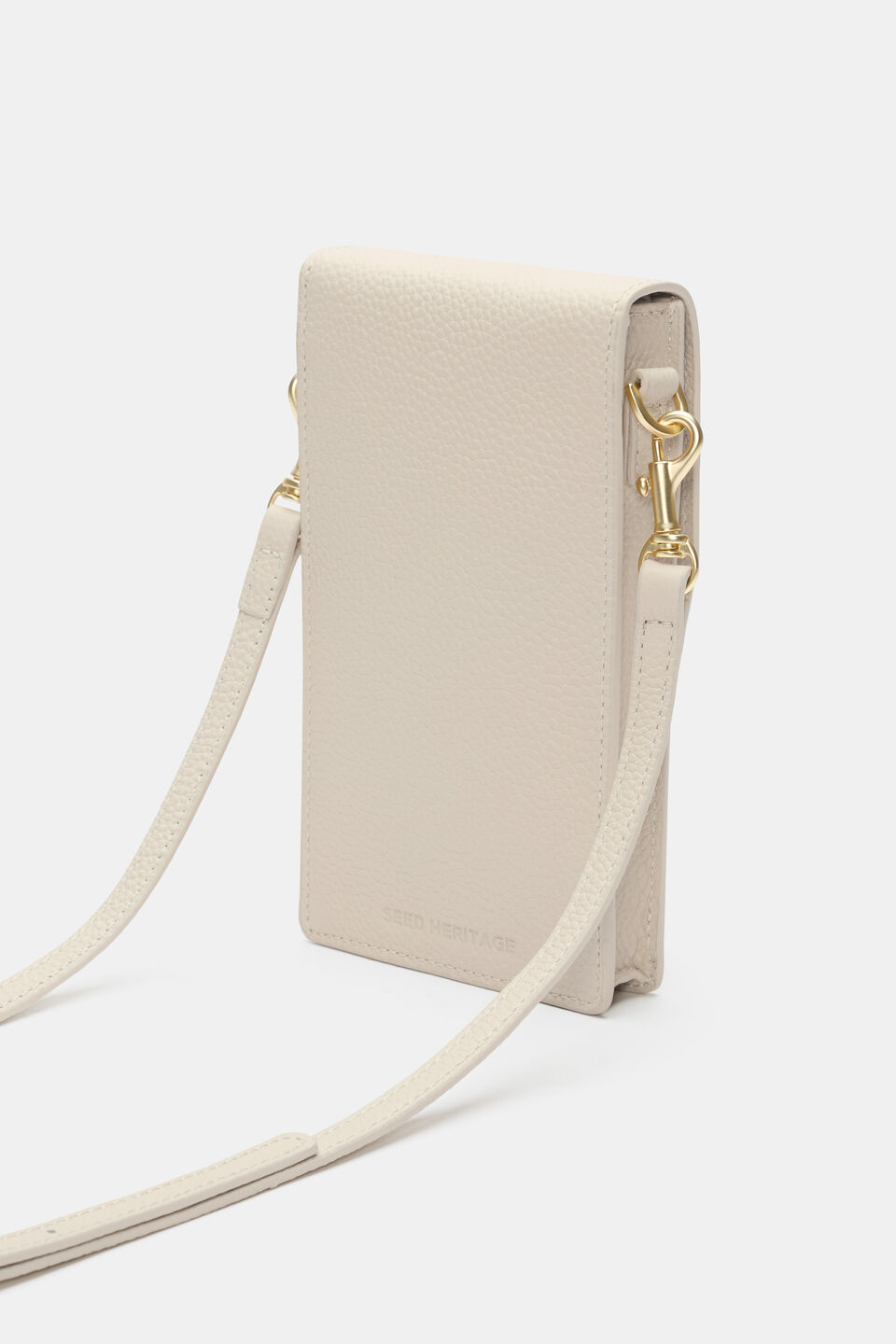 Leather Everyday Crossbody  Cream