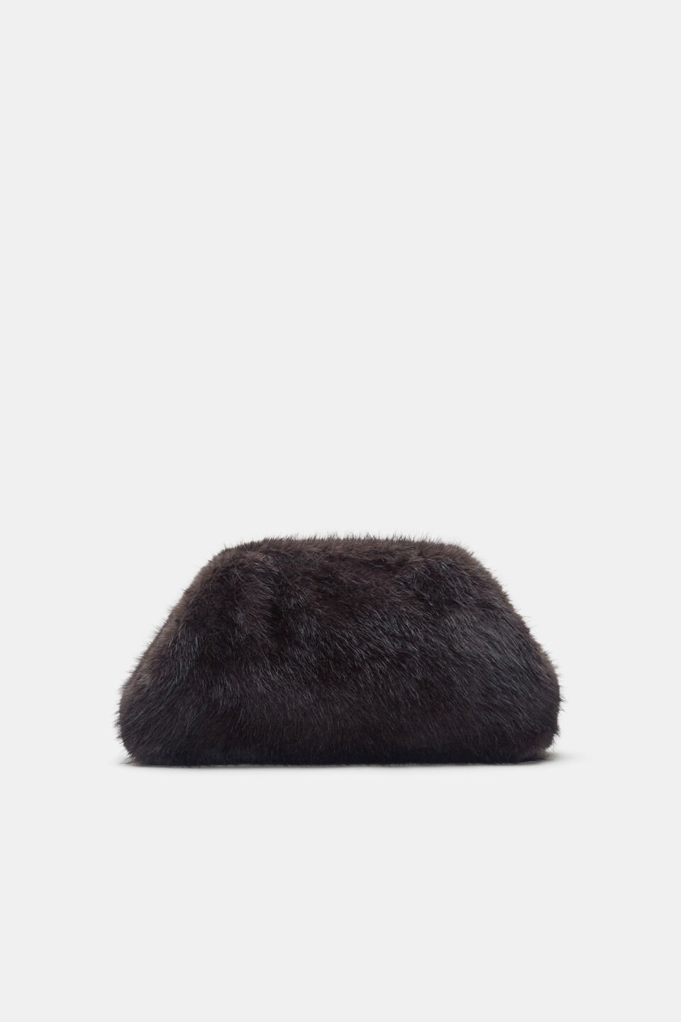 Fur Clutch  Coffee Bean