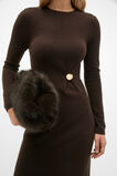 Fur Clutch  Coffee Bean  hi-res