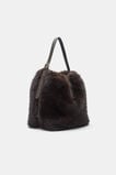 Fur Hobo Bag  Coffee Bean  hi-res