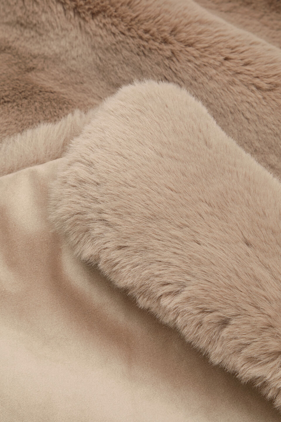 Fur Throw  Sandstone