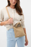 Woven Textured Crossbody Bag  Sandstone  hi-res