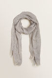 Stripe Linen Scarf    hi-res