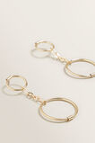 Double Circle Drop Earring  9  hi-res