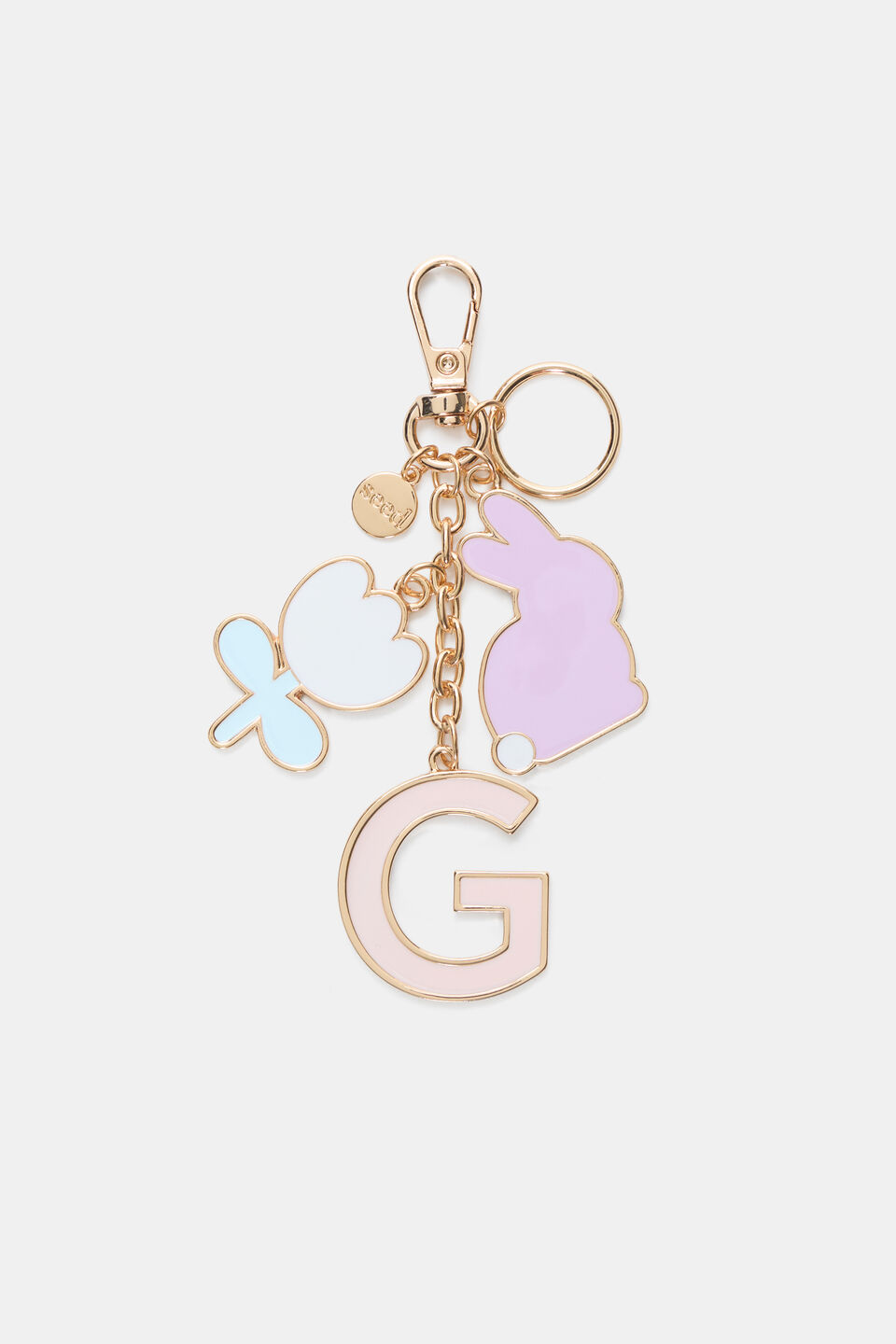 Bunny Initial Keyring  G