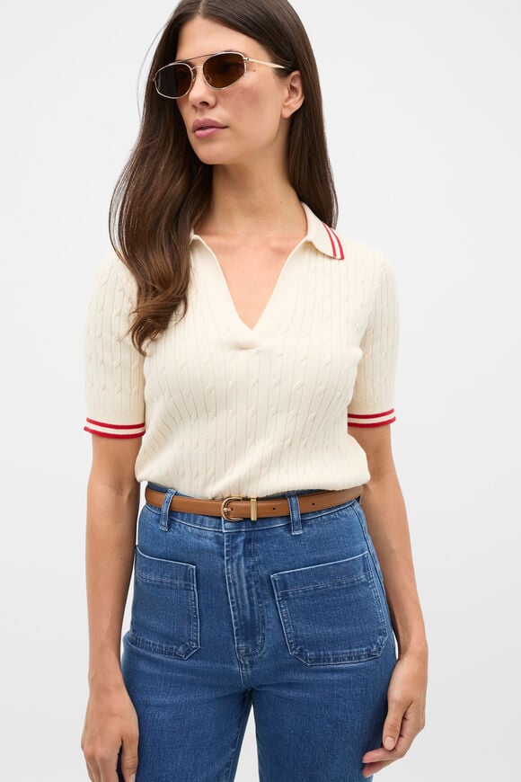 Raven Metal Keeper Belt  Tan  hi-res