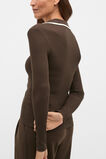 Core Rib Collared Top  Coffee Bean  hi-res