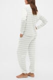 Waffle Top and Pant PJ Set  Cream Grey Marle  hi-res