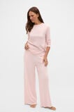 Ribbed Long Sleeve Top and Pant PJ Set  Blossom Marle  hi-res