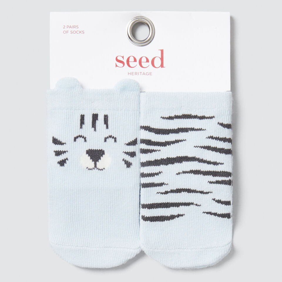 2-Pack Blue Tiger Socks  