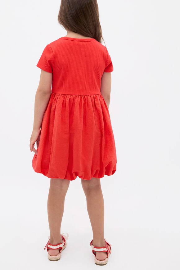 Spliced Logo Dress  Strawberry Red  hi-res