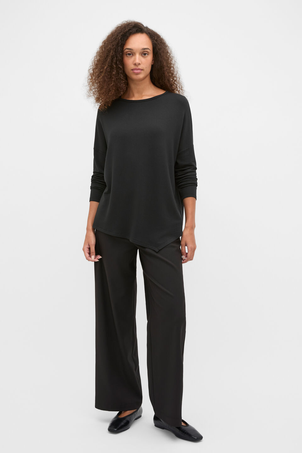 Core Asymmetrical Top  Black