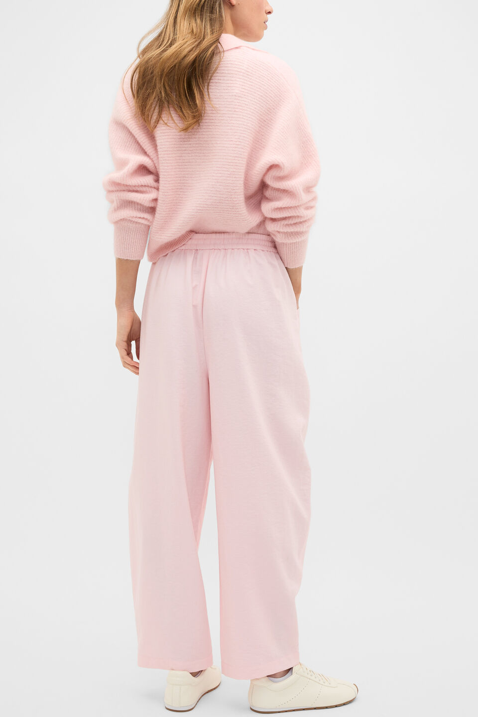 Textured Barrel Pant  Pale Blossom