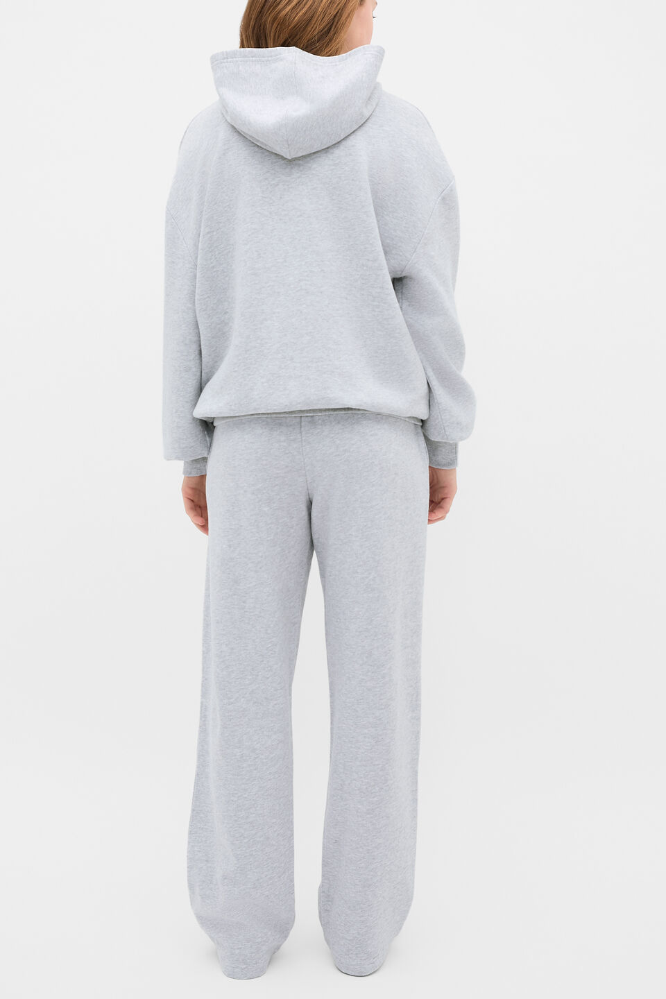 Logo Embroidered Hoodie  Cloud Grey Marle