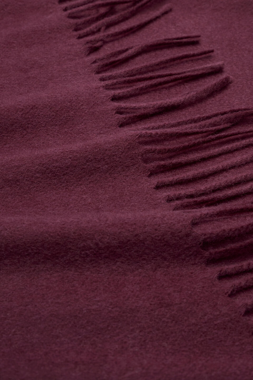 Fringe Scarf  Plum Red