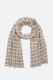 Multi Check Scarf  Cocoa  hi-res