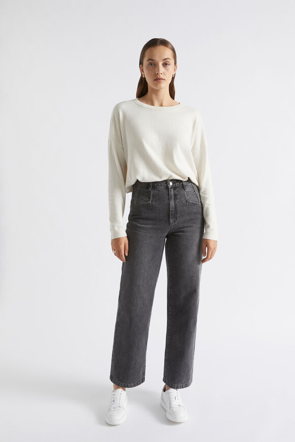 Easy Speckle Knit  Cream Speckle  hi-res