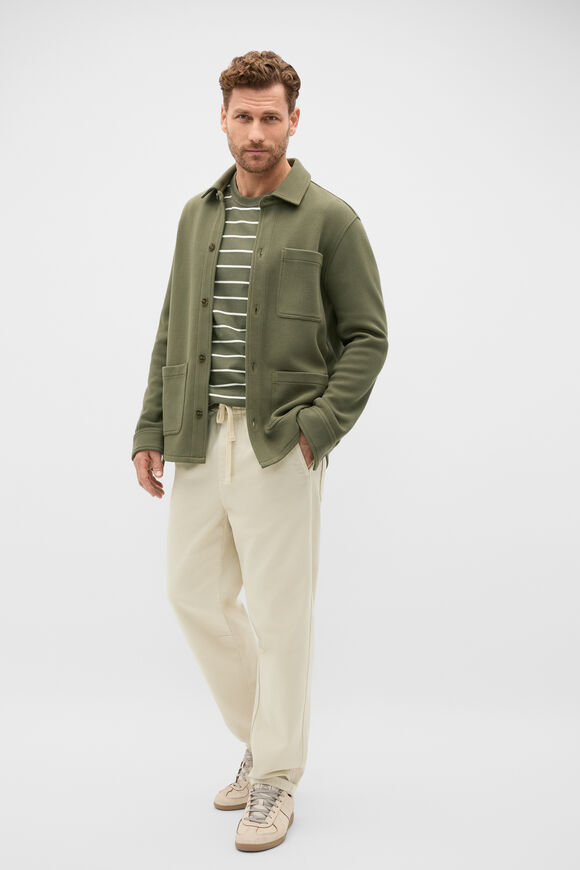 Crew Stripe Tee  Olive Stripe  hi-res