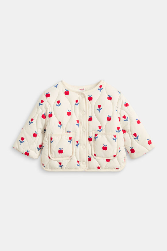 Apple Quilted Jacket  Classic Cream  hi-res