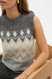 Argyle Knit Vest  Pale Slate Marle  hi-res